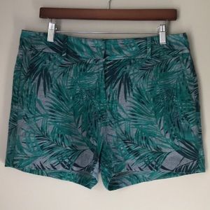 Ann Taylor Factory Palm Leaf Shorts